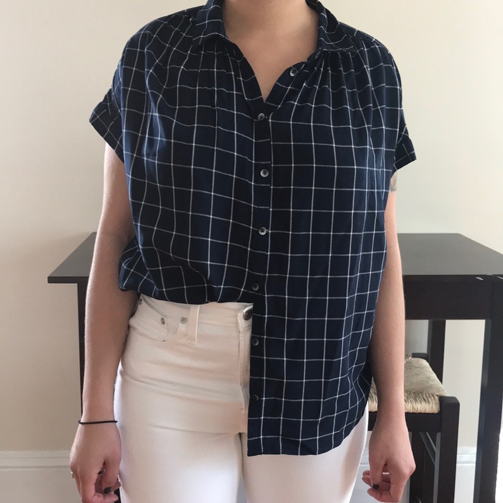 Madewell Courier Windowpane Button Down